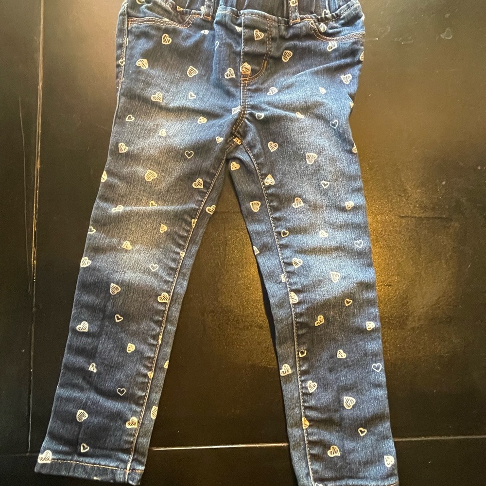 Girls GAP Kids hearts jeggings 4 years
